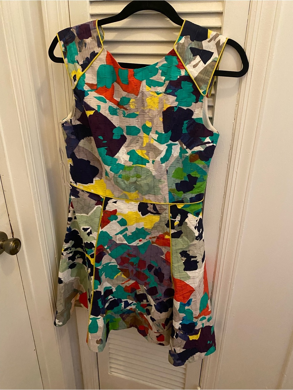 Rachel Roy  Abstract Print Fit-and-Flare Dress